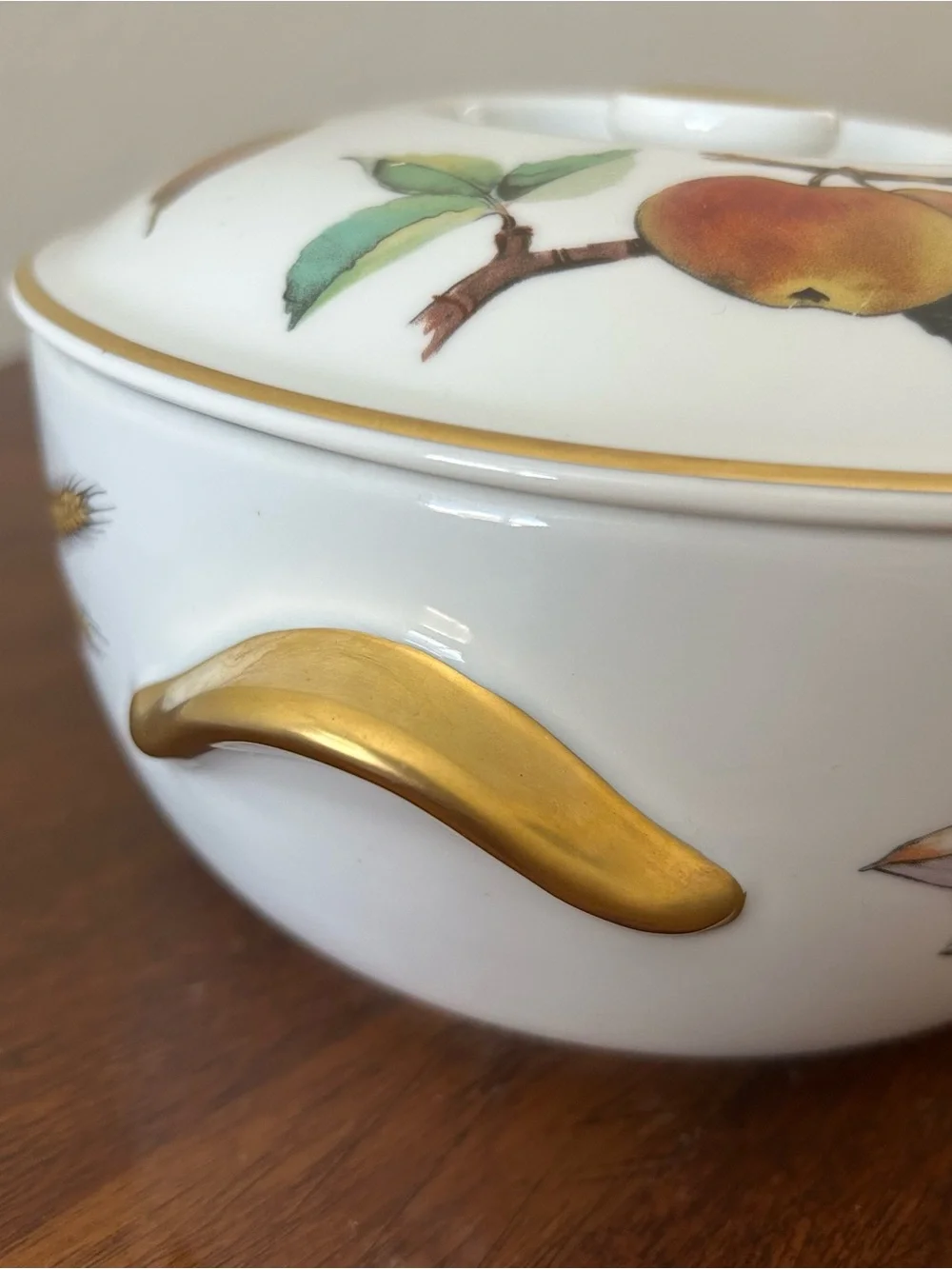 Vintage Royal Worcester Evesham 1 Qt Covered Casserole – Asparagus & Wheat